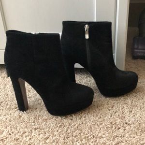 Bcbg suede booties - worn once! 6.5